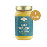 Regenerative Beef Tallow - Turmeric & Black Pepper - 1 Jar