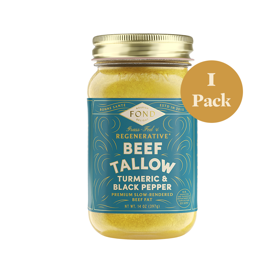 Beef Tallow - Turmeric & Black Pepper - 1 Jar